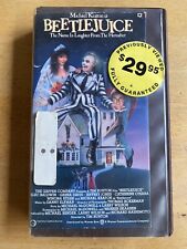 Beetlejuice VHS Warner Brothers 1988- EX RENTAL COPY - The Wherehouse Rare