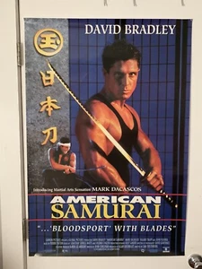 AMERICAN SAMURAI ROLLED ORIG VIDEO MOVIE POSTER 1992 - Imagen 1 de 1