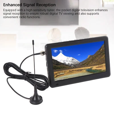 6 Inch Portable TV Color TFT LED USB Port Rechargeable Battery Operated Part - Image 1 of 4