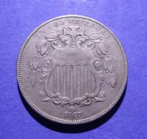 Escudo níquel 1867 sin rayos en muy buen estado precio rebajado - Imagen 1 de 2