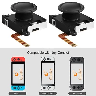 Gulikit Switch Joystick Replacement,No Drift, Hall Thumb Stick for Switch Joycon