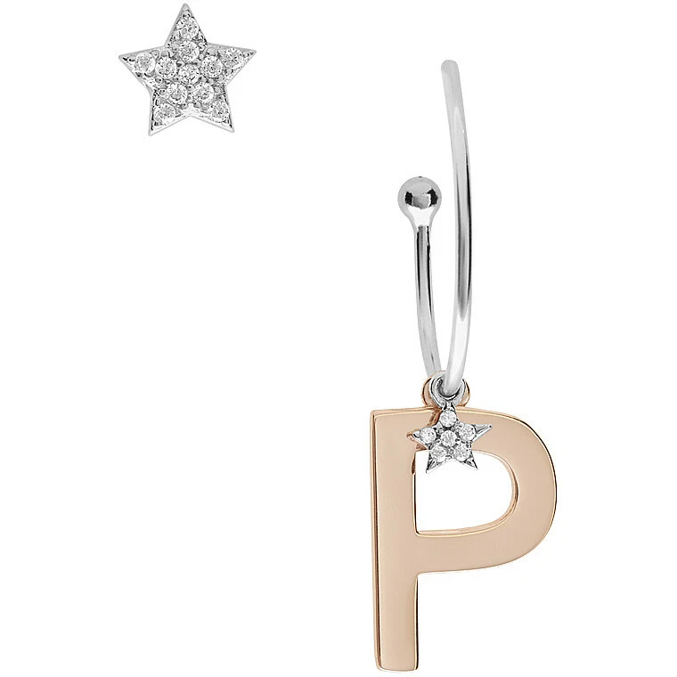 COMETE GIOIELLI ORECCHINI  STELLA LETTERA  P ORA 163 ARGENTO 925  - Immagine 1 di 1