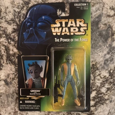 Figura de acción Greedo Star Wars Power of the Force sin usar, en caja Foto 1 de 3