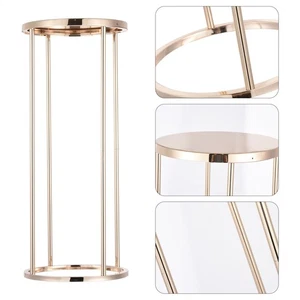 10PCS Gold Wedding Flower Stand Metal Vase Stand Floor Column Floral Rack Decor - Picture 1 of 16