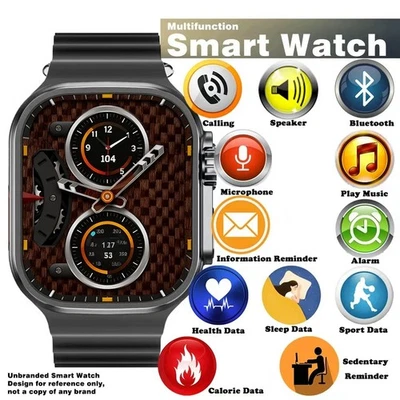 Smart Watch For Men Women, Bluetooth Call, 120+sports Modes Fitness Tracker - Image 1 of 4