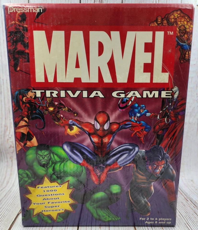 Nuevo y Precintado Juego de Cartas Marvel Trivia por Pressman 2003 Edades 8 en adelante Foto 1 de 3