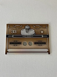 2006 NATIONAL TREASURES TONY DORSETT GAME WORN FACE MASK #ED 08/25 RARE HOF - Picture 1 of 2