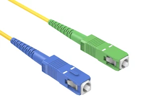 Cable de fibra óptica monomodo OS2 SC/UPC a SC/APC Simplex 9/125 - 1/2/3/5 m - Imagen 1 de 2