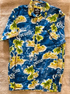 Bold and tropical Corona branded Hawaiian shirt in size XXL. - Picture 1 of 4