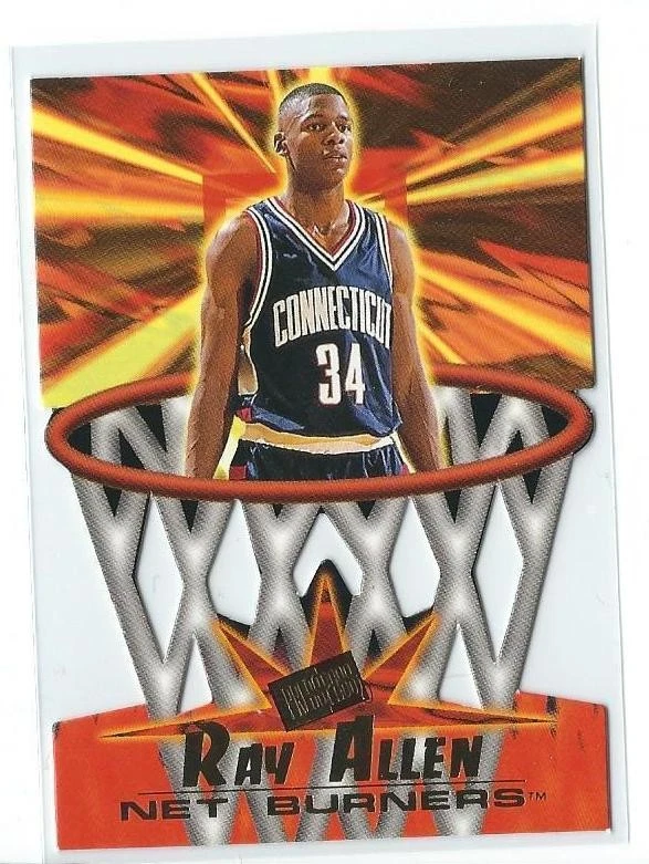 1996 Press Pass Net Burners #5 Ray Allen RC Rookie Bucks Sonics Celtics UCONN Foto 1 de 1