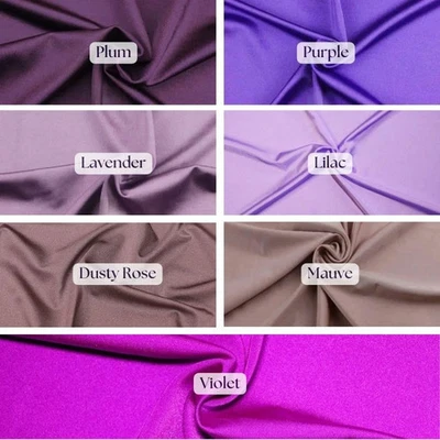 Tela de spandex de nailon Milliskin brillante premium - elástico en 4 vías | por yarda Foto 1 de 4