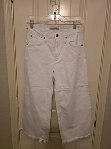 NWT James Jeans Women's Carlotta High Rise Frayed Hem Culottes, Size 26 - Picture 1 of 5
