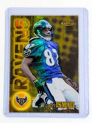 2000 Topps Finest Gold Refractor #114 Qadry Ismail /300 Baltimore Ravens - Image 1 of 2