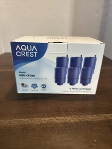 AQUA CREST Water Filter Model: AQU-CF08A 5 Filter Cartridges New For PUR Faucet - Picture 1 of 2