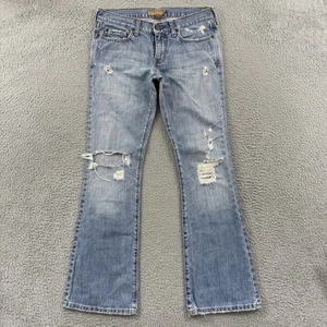 Vintage Abercrombie & Fitch Jeans Women 4R Bootcut Flare Low Rise Distressed Y2K - Picture 1 of 13