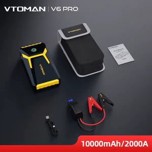 V6 Pro Car Jump Starter Power Bank 2000A Car Battery Charger Auto Emergency Boos - Picture 1 of 13