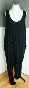 Torrid Damen Jumpsuit Größe 5 Schwarz Weich U-Ausschnitt Kordelzug Taille Schmal zulaufendes Bein - Bild 1 von 4