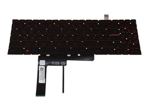 MSI Sword 17 A11UC (MS-17L1) original Tastatur DE (deutsch) schwarz mit Backligh - Afbeelding 1 van 2