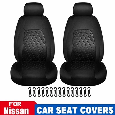 For Nissan Frontier 2009-2023 PU Leather Car Seat Covers 2 Front Seat Protector - Imagem 1 de 4