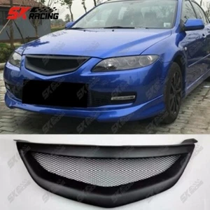 For Mazda 6 ABS Carbon Fiber Look/Forged Honeycomb Mesh Front Hood Grill Grille - Picture 1 of 14