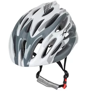 Bicycle Helmet Mountain Bike Adjustable Helmet White Grey Racing Cycle Road MTB - Picture 1 of 5
