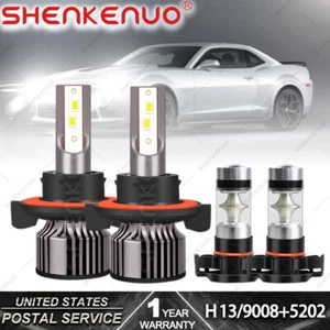 For Chevy Camaro 2010-2013 4x CSP LED Headlight High&Low Beam + Fog Light Bulbs - Bild 1 von 12
