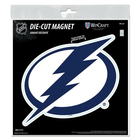 TAMPA BAY LIGHTNING VINYL DIE-CUT LOGO MAGNET 5"X5" HEAVY DUTY HIGH QUALITY Cover