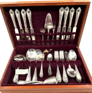Wirths WIF27 Rostfrei Solingen Germany Silverplate Service for 8 Hostess Set EUC - Picture 1 of 19
