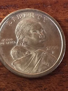 Moneda de un dólar P Sacagawea 2000 Libertad de EE. UU. Filadelfia como nueva - sin circular - Imagen 1 de 10
