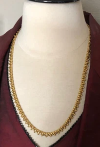 Monet Gold Tone Necklace - Foto 1 di 3