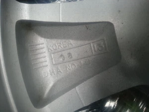 Llanta de aluminio Hyundai i40 i40 CW 16" original 529103Z100 4 piezas 1xnueva 3xKr. (454) - Imagen 1 de 10