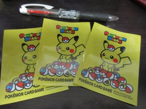 3 sheets Pokemon card Deck Shield set Pikachu Pokemon Dolls 2018 sleeve Japanese - Picture 1 of 2