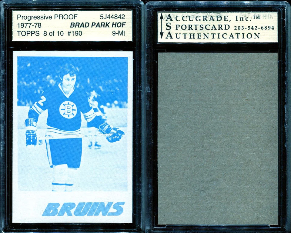 1977-78 TOPPS #190 PROOF BRAD PARK HOF 8 OF 10 ASA 9 ACCUGRADE - Image 1 of 1