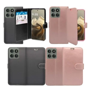 For Motorola edge 60 Case Wallet Flip PU Leather Stand Card Slot Cover - Picture 1 of 48