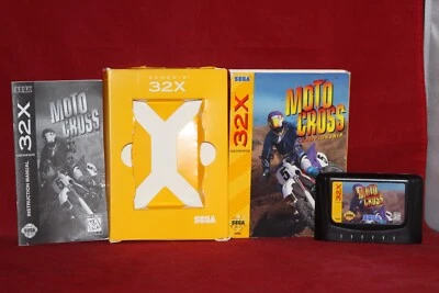 Moto Cross Championship (Sega Genesis 32X, 1994) Authentic Game, CIB Complete - Image 1 of 4