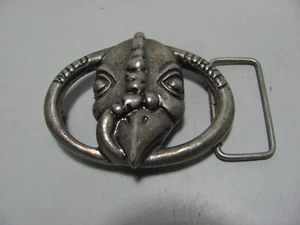 Vintage Wild Turkey Whiskey Metal Belt Buckle Suit 40mm Belt As New - Picture 1 of 6