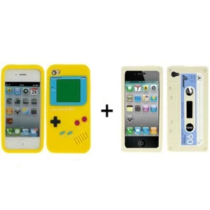 GameBoy Kaseta Silikonowe etui na telefon komórkowy iPhone 4 4S - Zdjęcie 1 z 3