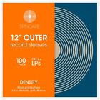 12" Premium Polythene 400 Gauge Outer Vinyl Record LP Sleeves - 100 Pack