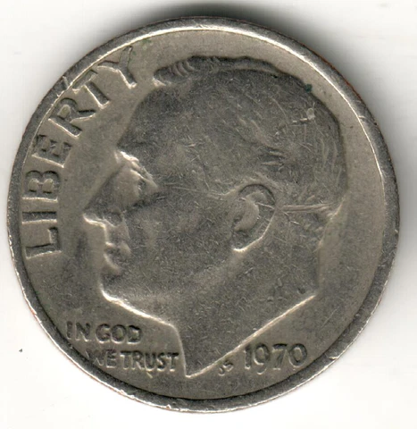 USA - 1970P - Roosevelt Dime - #5758 Cover