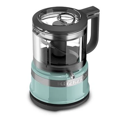 New in Box KitchenAid 3.5 Cup Mini Food Processor Chopper Aqua Sky KFC3516AQ - Image 1 of 2