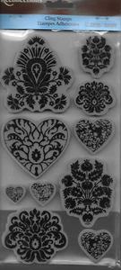 RECOLLECTIONS cling rubber stamp set FLOURISHES - Picture 1 of 2