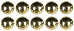 Hell Gold Knäuel Lager Kunst Handwerk Sphären Metall 12.7mm 1.3cm Stahl Marbles - Picture 1 of 10