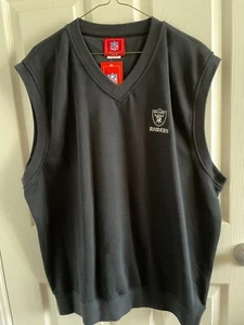 Las Vegas Raiders NFL Men's Black Pullover Vest XL New With Tags - Picture 1 of 6