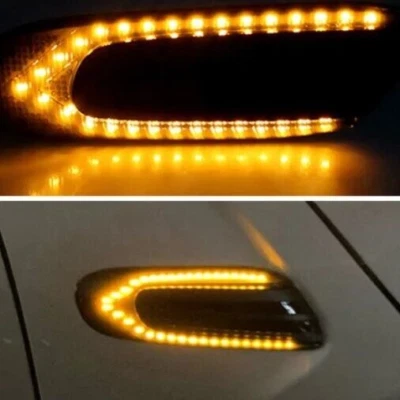 F57 MINI Cooper S JCW LED Dynamic Sequential Flowing Indicators Repeaters Black - Image 1 of 4