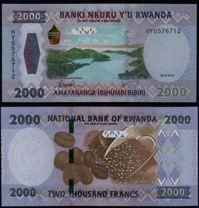 RWANDA 2000 FRANCS (PNEW) 2024 UNC - Picture 1 of 1