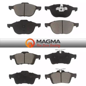 Front and Rear Ceramic Brake Pad Kit for Ford Focus Escape Mazda 3 5 Volvo S40 - Picture 1 of 3