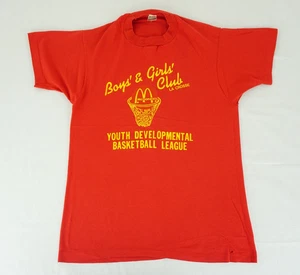 Vintage 80s Screen Stars McDonalds Boys & Girls club shirt tagged small - Picture 1 of 19