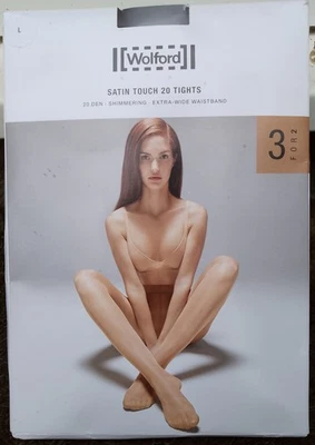Wolford Satin Touch 20 Tights 3 for 2 Black Large - Image 1 of 2