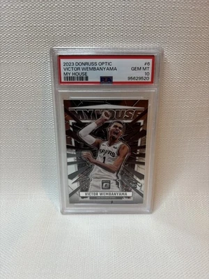 Panini Donruss Optic My House Victor Wembanyama #6 2023 PSA 10 GEM MT Rookie RC Foto 1 de 2