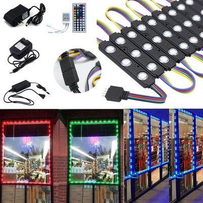60-3000 LED RGB SMD 5050 3LED Injection Module Light WITH Interface DC 12V IP65 - Image 1 of 4